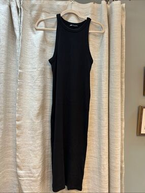 Zara Black Tank Midi Dress
